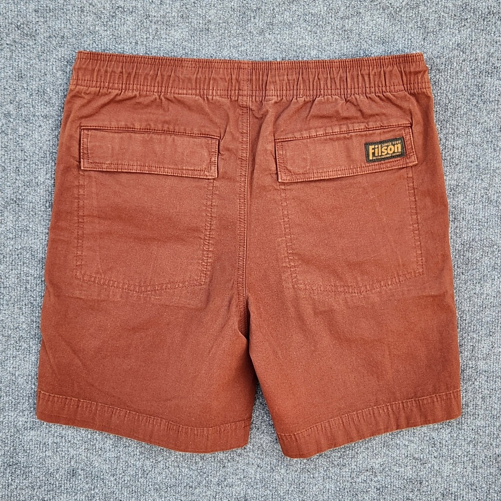 Filson Men's Rust Drawstring Utility Shorts - Picture 5 of 9